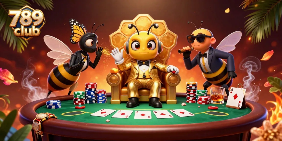 Experience thrilling poker action in 789 club with vibrant characters and dynamic game elements.