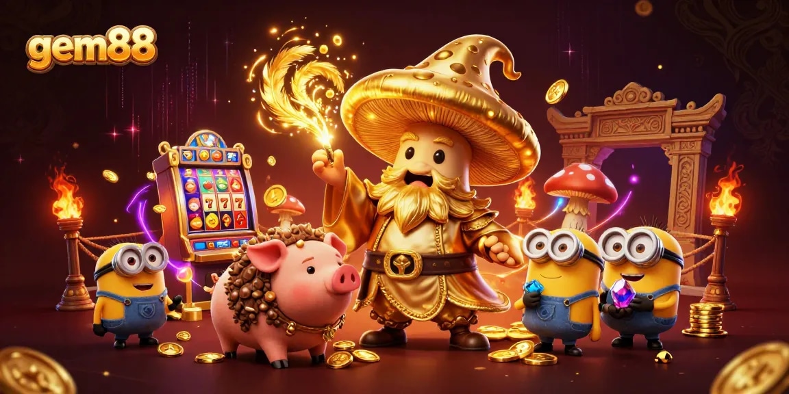 Engage in thrilling gaming action with gem88 through dynamic slots and enchanting characters.