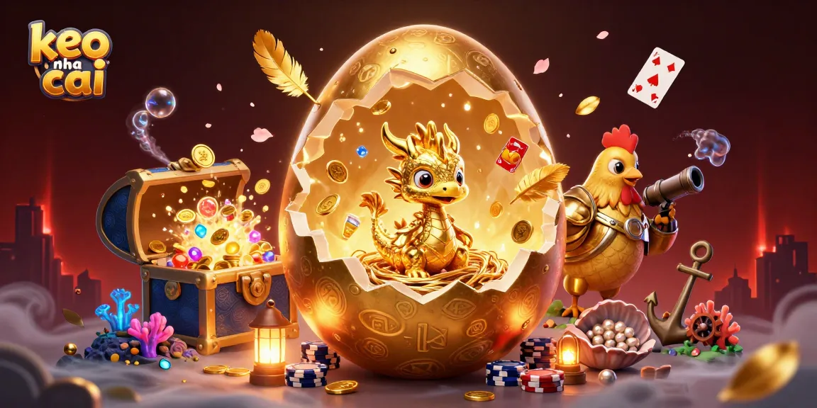 Engage with keo nha cai in a rich, dynamic scene featuring golden dragon and poker chips.
