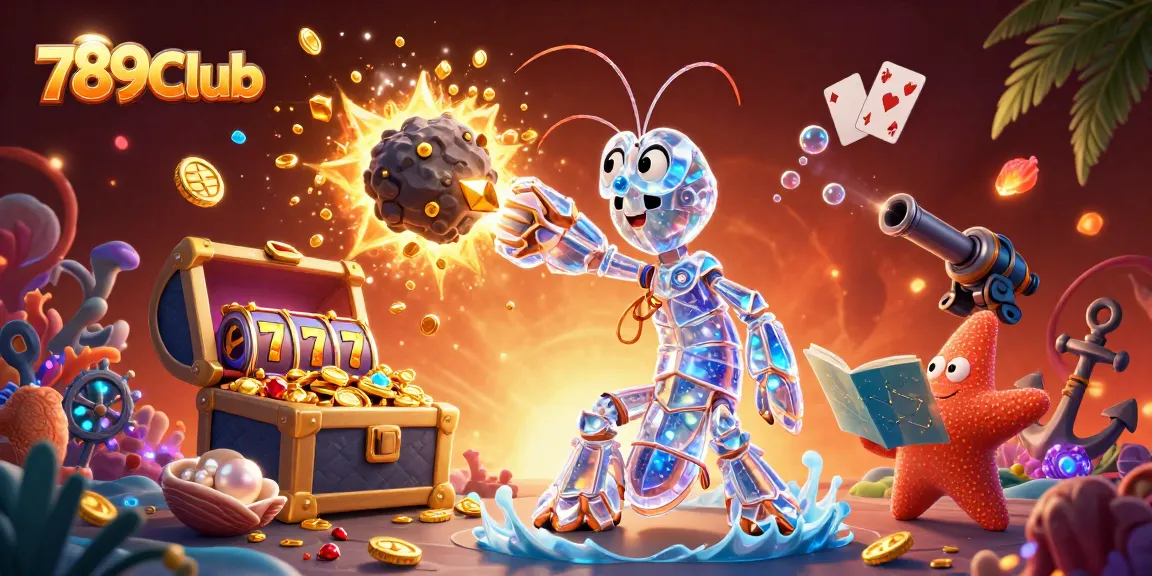 Experience epic wins with 789Club's exciting 3D gaming adventure featuring vibrant illustrations.