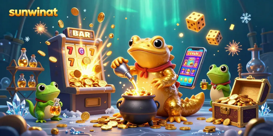 Experience high-action gaming with sunwinat's vibrant slot machine adventure.
