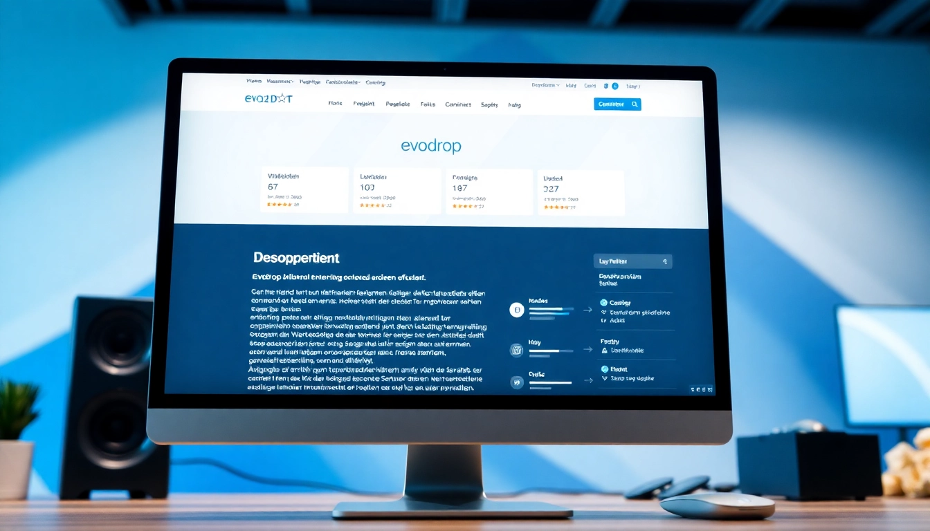 Erfahren Sie mehr über evodrop Erfahrung im Desktop-Design für Produktbewertungen und Nutzerfeedback.