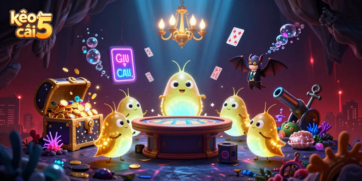 Experience kèo nhà cái 5 with glowworms illuminating the casino and gold treasures bursting around.