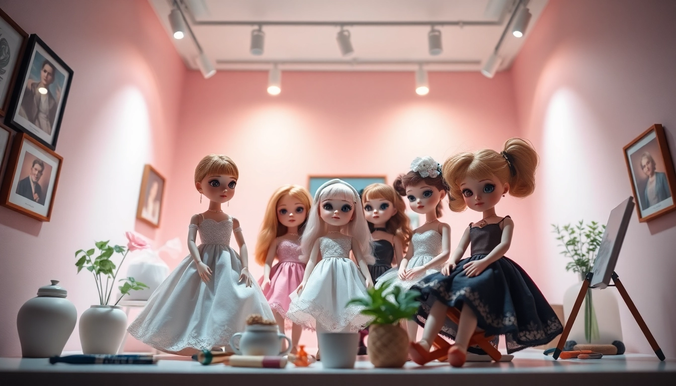 Gestalten Sie einzigartige Gutdolls in einem charmanten Galerie-Setting.